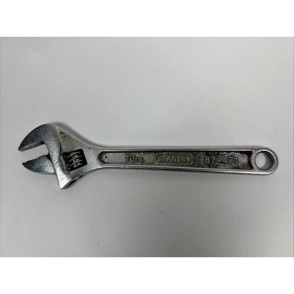 STANLEY 87-471 10" CRESCENT WRENCH - VINTAGE